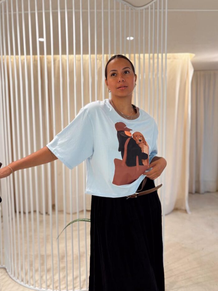 REMERA LISA MANGA CON PUÑOS