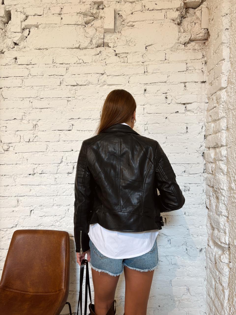 CAMPERA CUERO CIERRE Y HEBILLA ART165 - Imagen 7