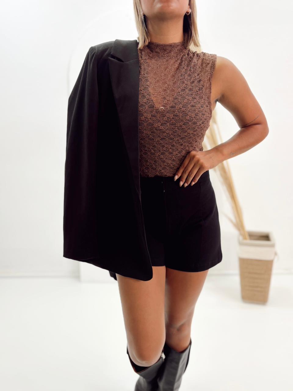 MEDIA POLERA SIERRA CON ENCAJE SIN MAGAS - Imagen 4