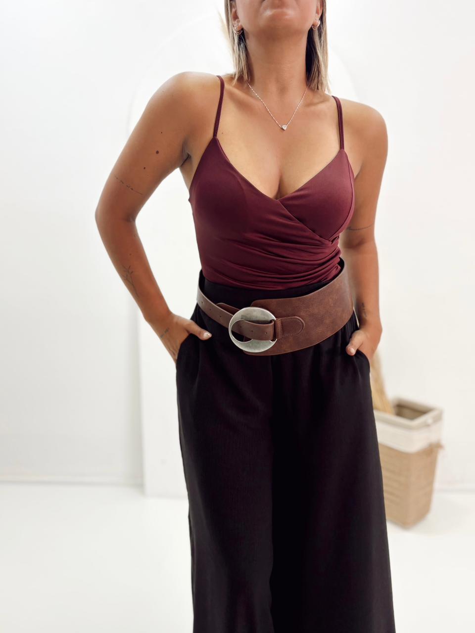 BODY MICROFIBRA TAZA COSTADO DRAPEADO - Imagen 7