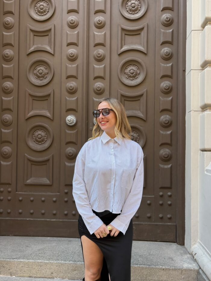 CAMISA CORTA RAYADA