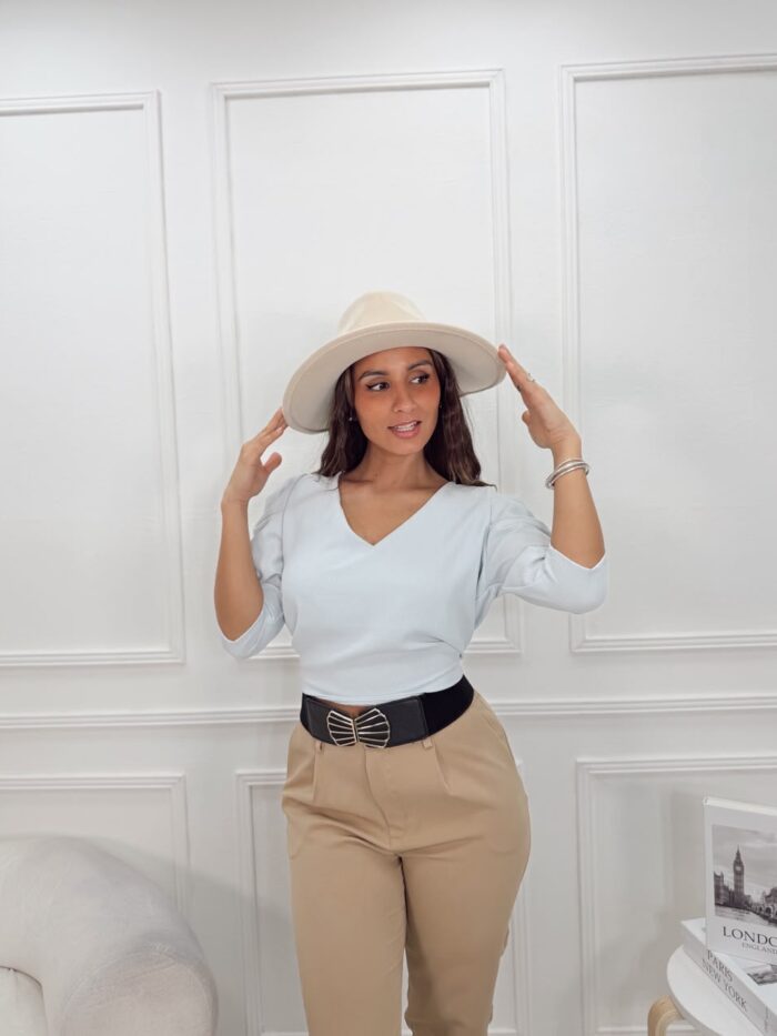 BLUSA LA FINA ESCOTE V 3/4