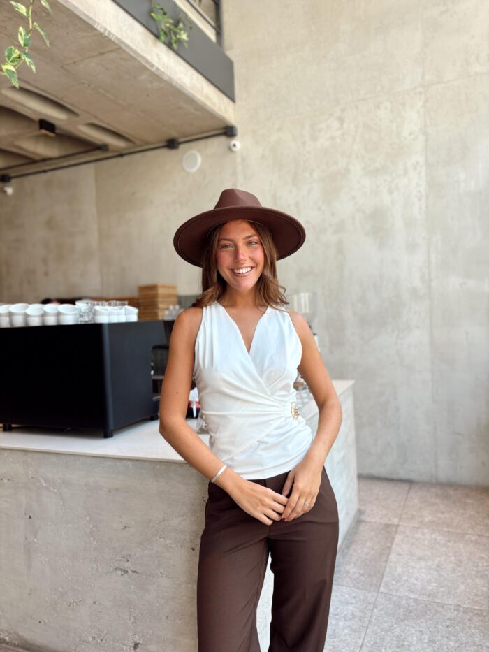 MUSCULOSA MICROFIBRA ALMEJA CRUZADA