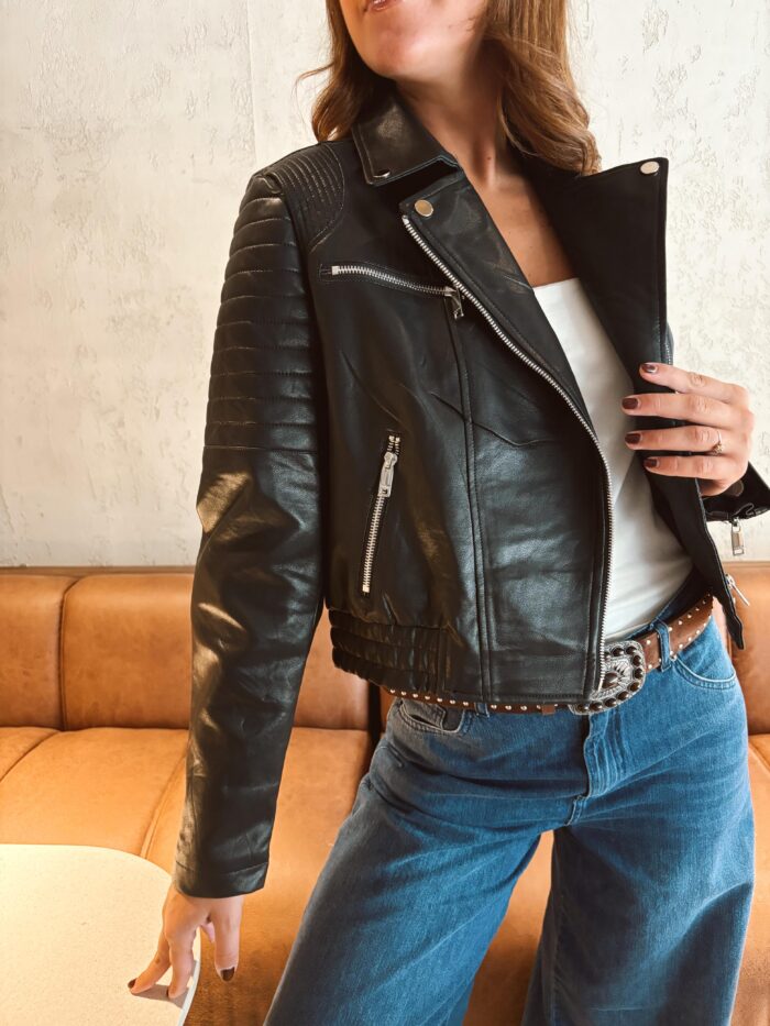 CAMPERA ECO CUERO BOMBER