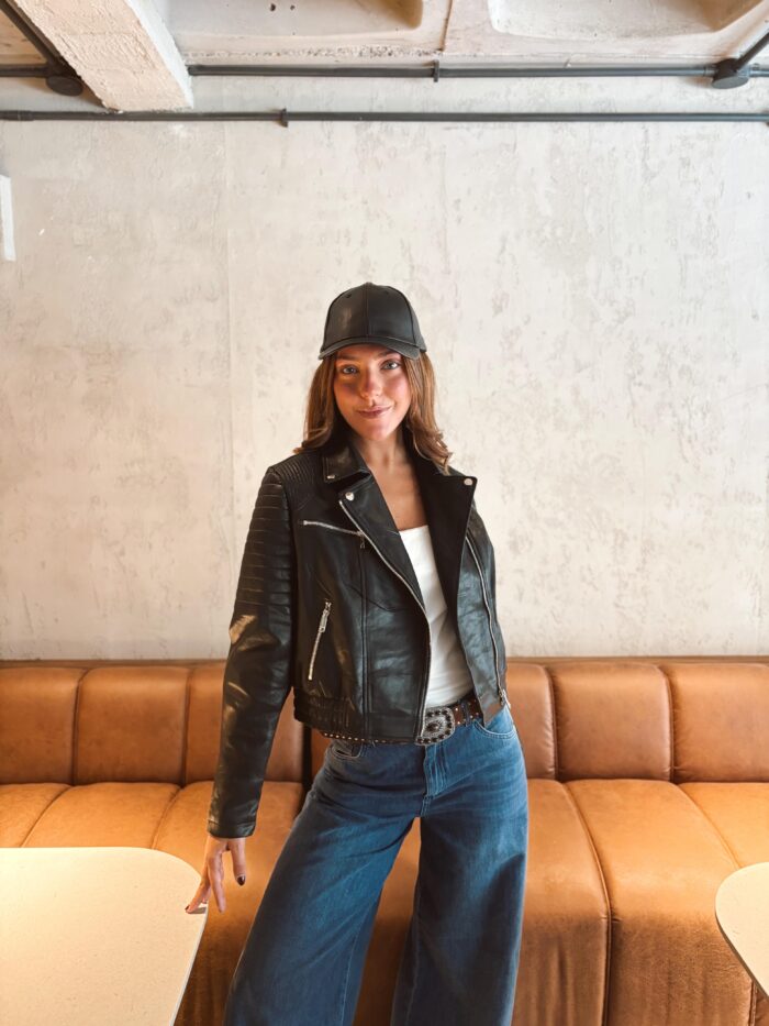 CAMPERA ECO CUERO BOMBER