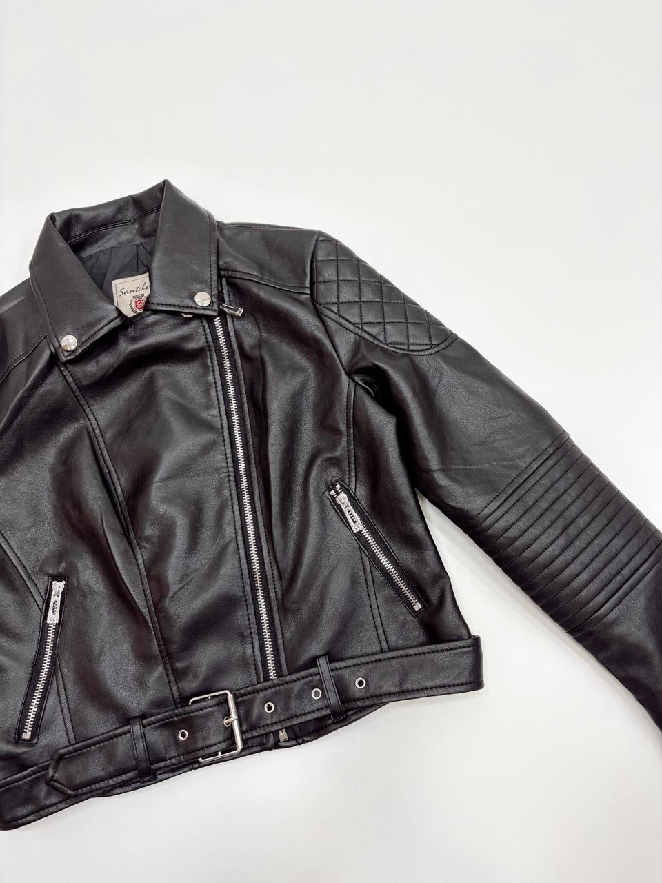 CAMPERA ECO CUERO CINTO Y ALFORZAS - Imagen 13