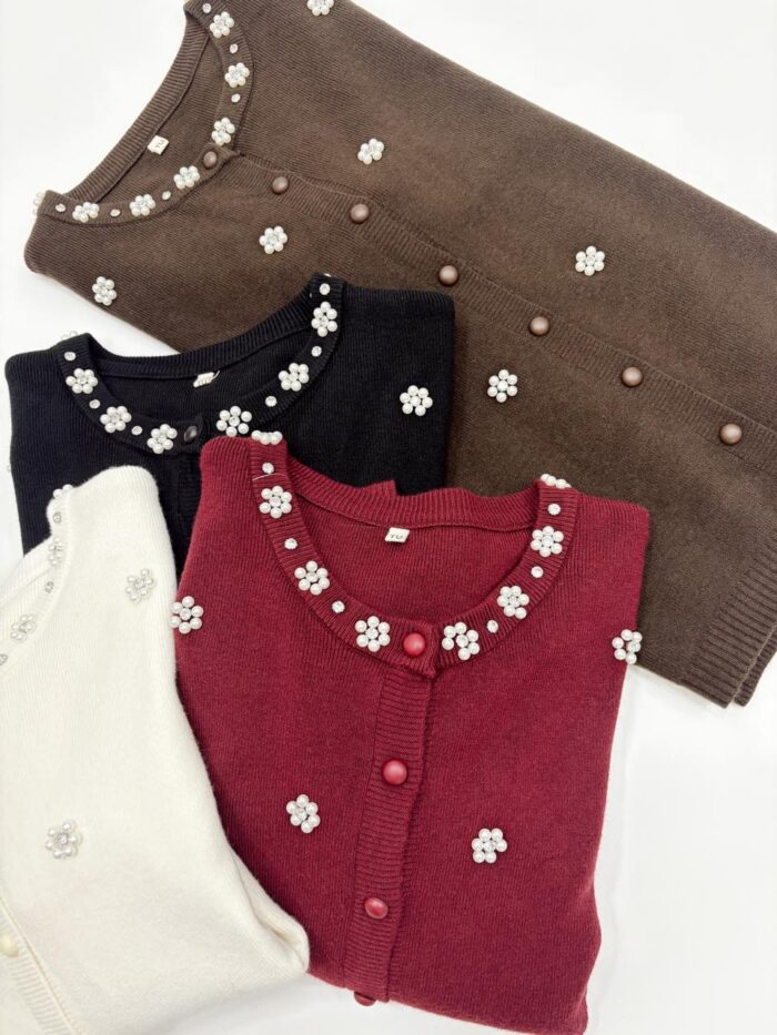 CARDIGAN IMPORTADO CON PERLAS LUCERNA