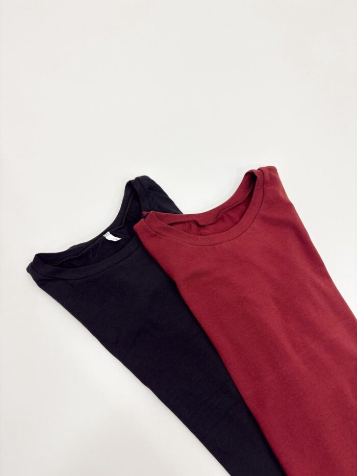 REMERA ALGODON ML CUELLO REDONDO
