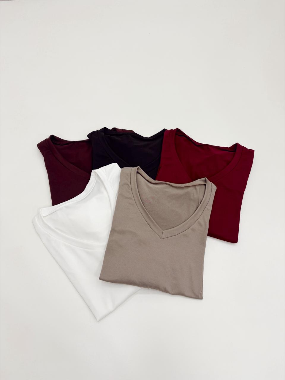 REMERA MODAL ESCOTE V ML