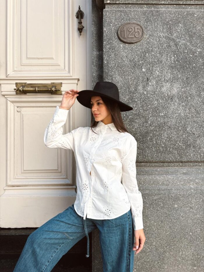 CAMISA POPLIN BRODERIE