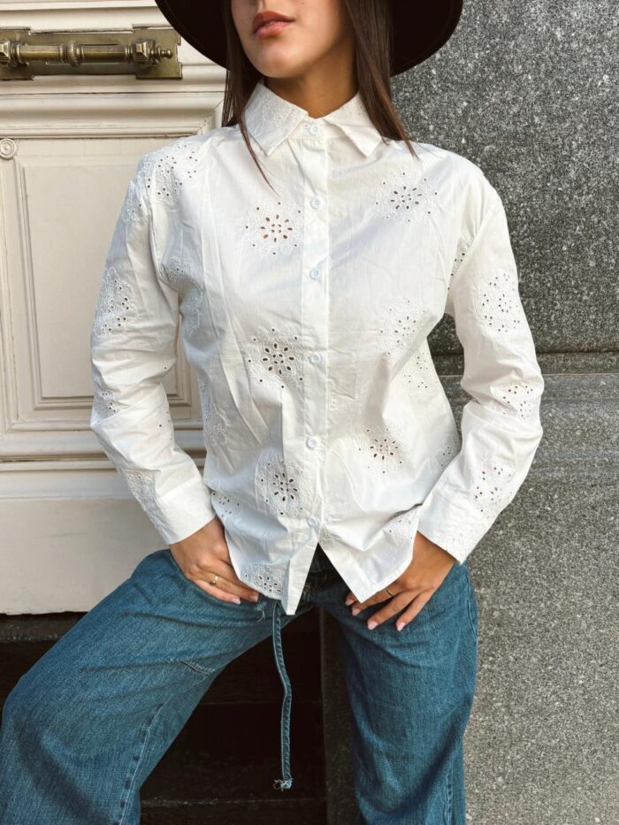 CAMISA POPLIN BRODERIE