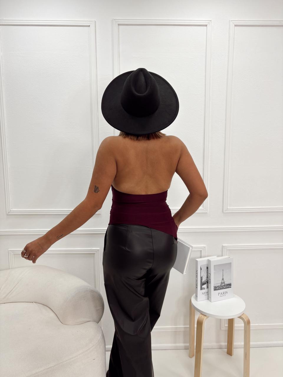 TOP HALTER FRUNCE MICROFIBRA - Imagen 6