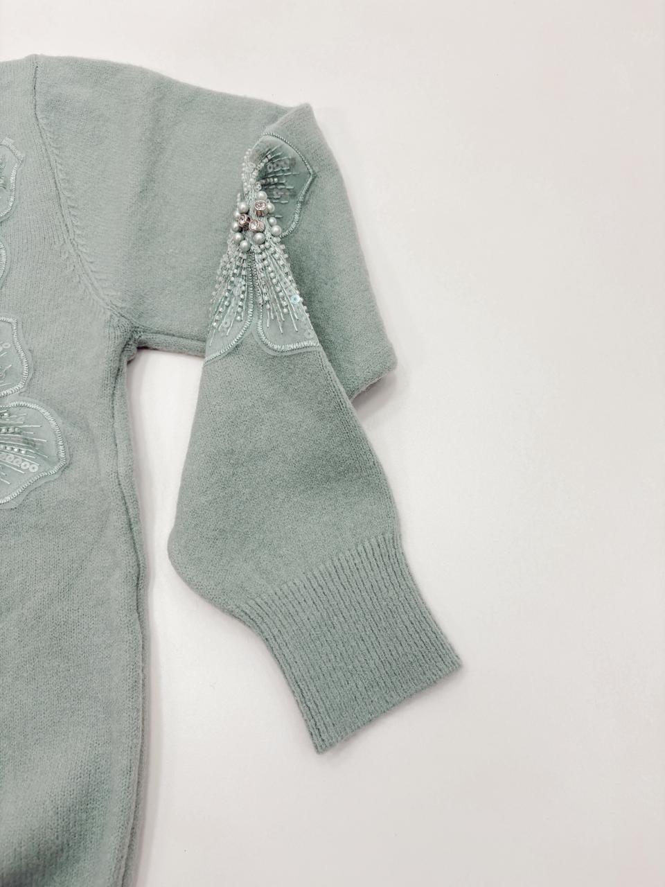 SWEATER IMPORTADO FLOR BORDADA - Imagen 9
