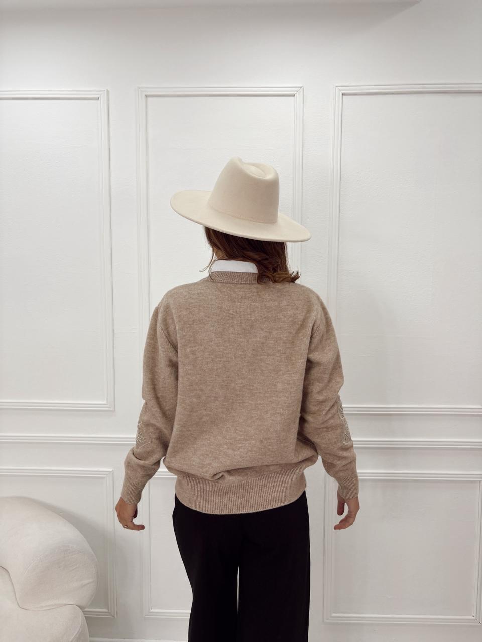 SWEATER IMPORTADO FLOR BORDADA - Imagen 13