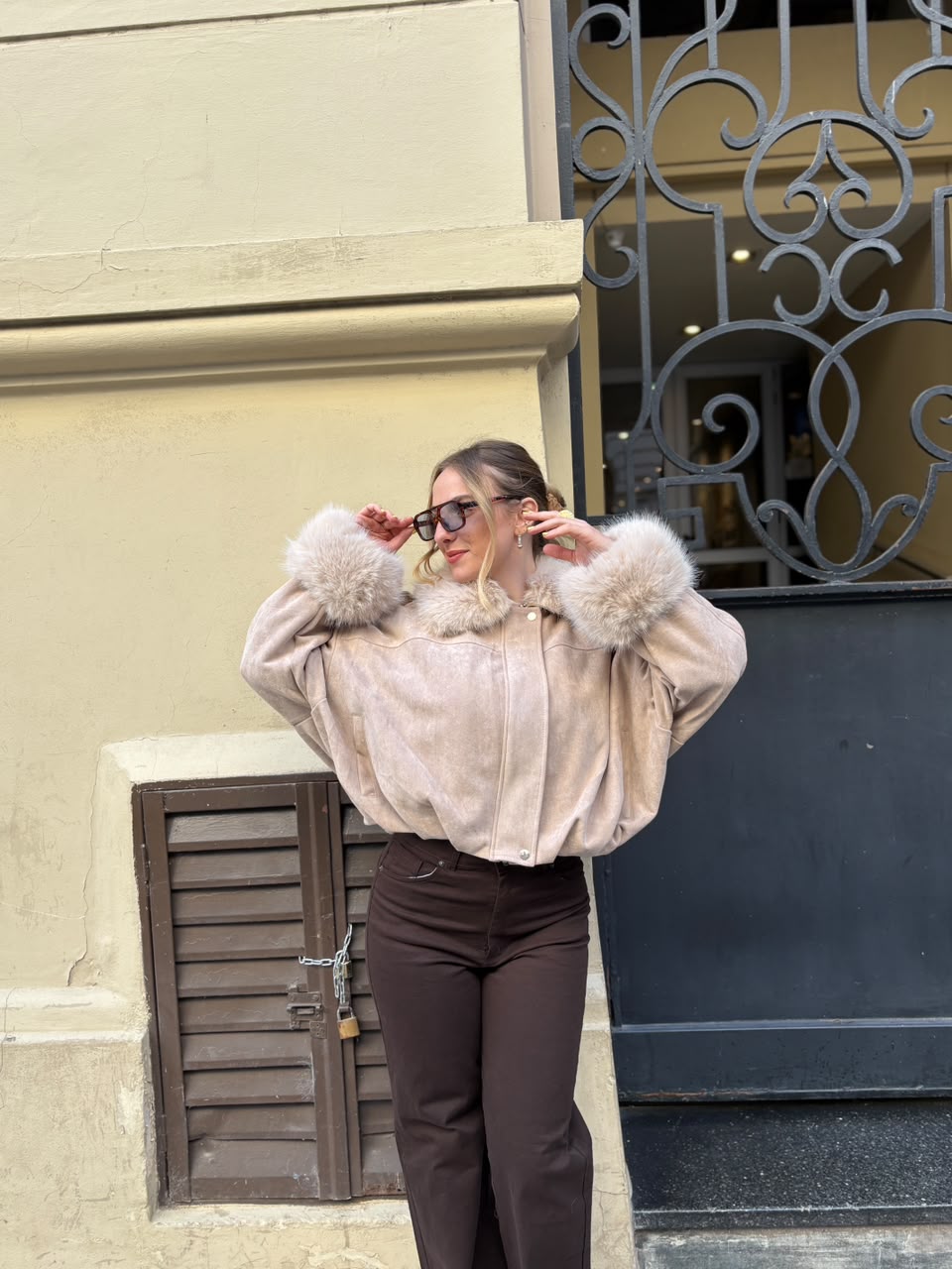 CAMPERA GAMUZA PELO VIRAL