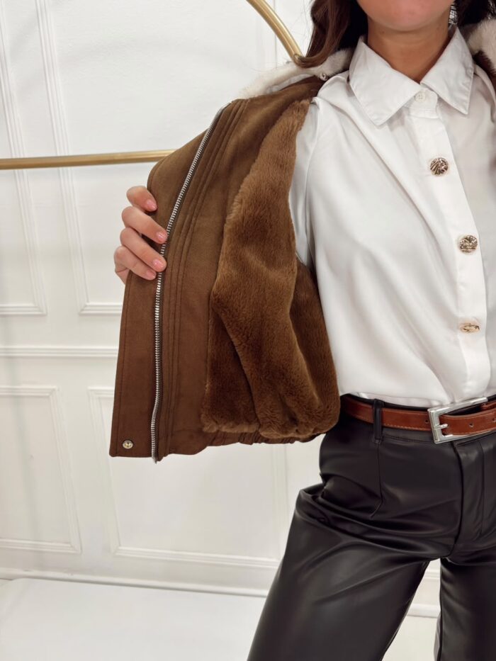 CAMPERA GAMUZA CUELLLO DESMONTABLE