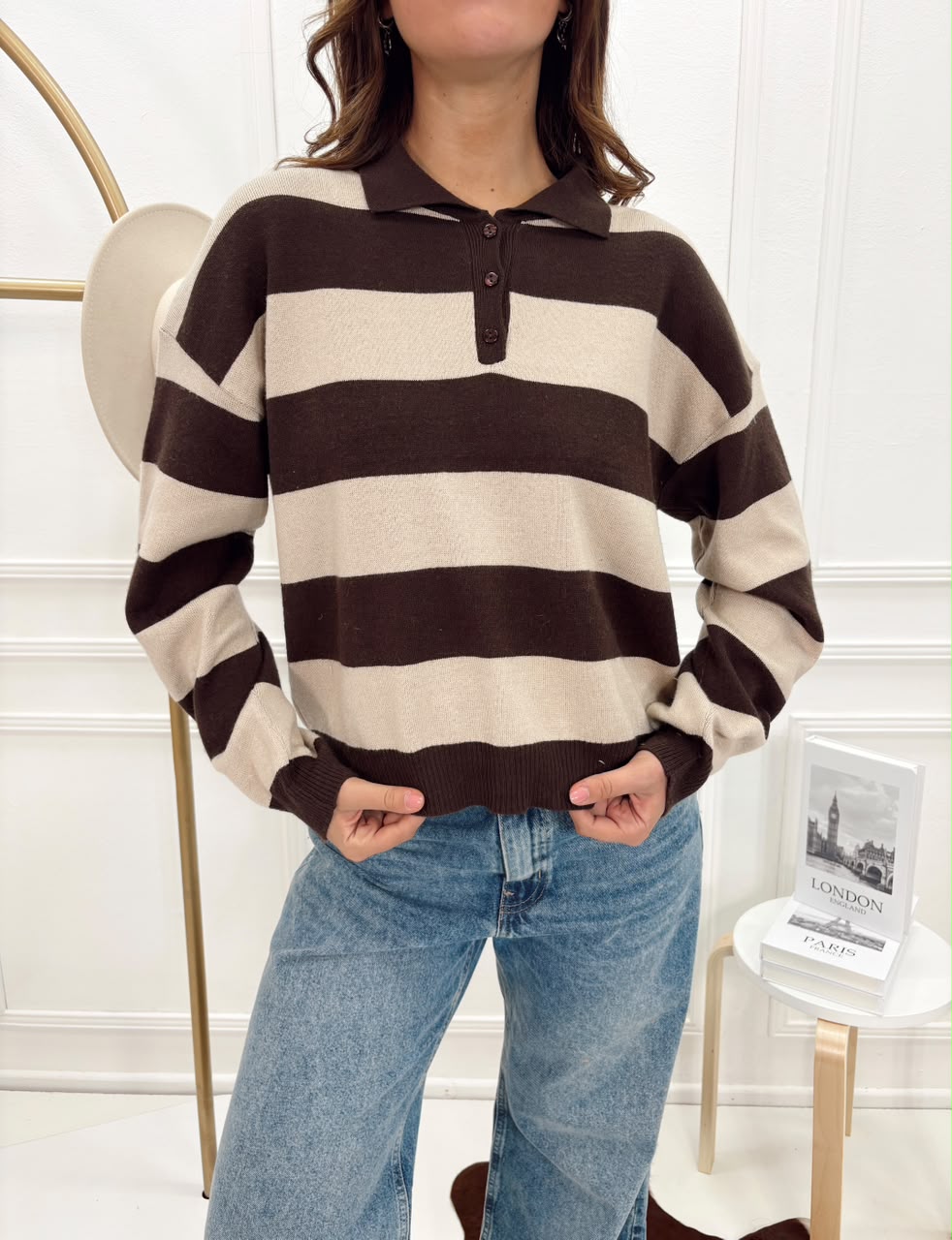 SWEATER CHOMBA VARSOVIA BREMER RAYADO - Imagen 6