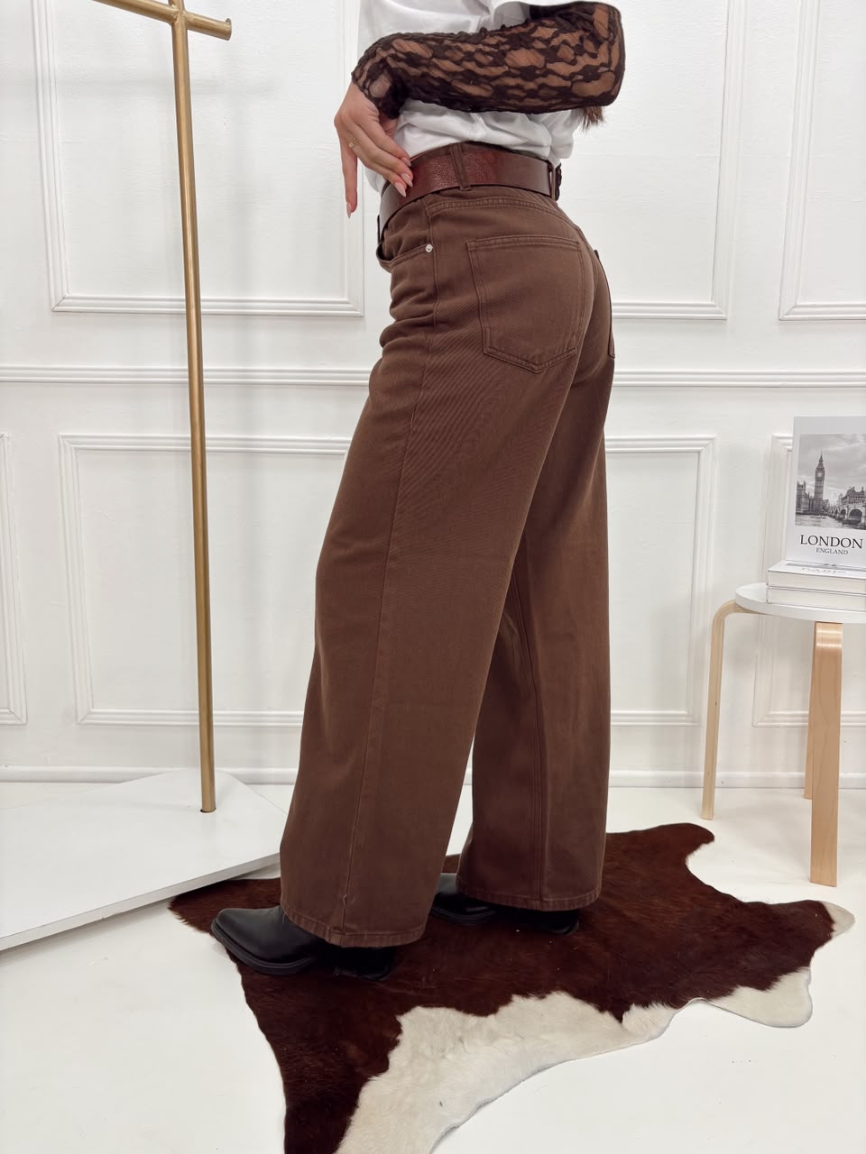 JEANS WIDE CACAO - Imagen 3
