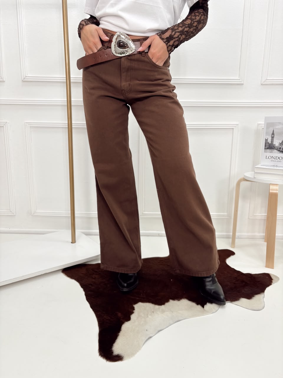 JEANS WIDE CACAO - Imagen 4