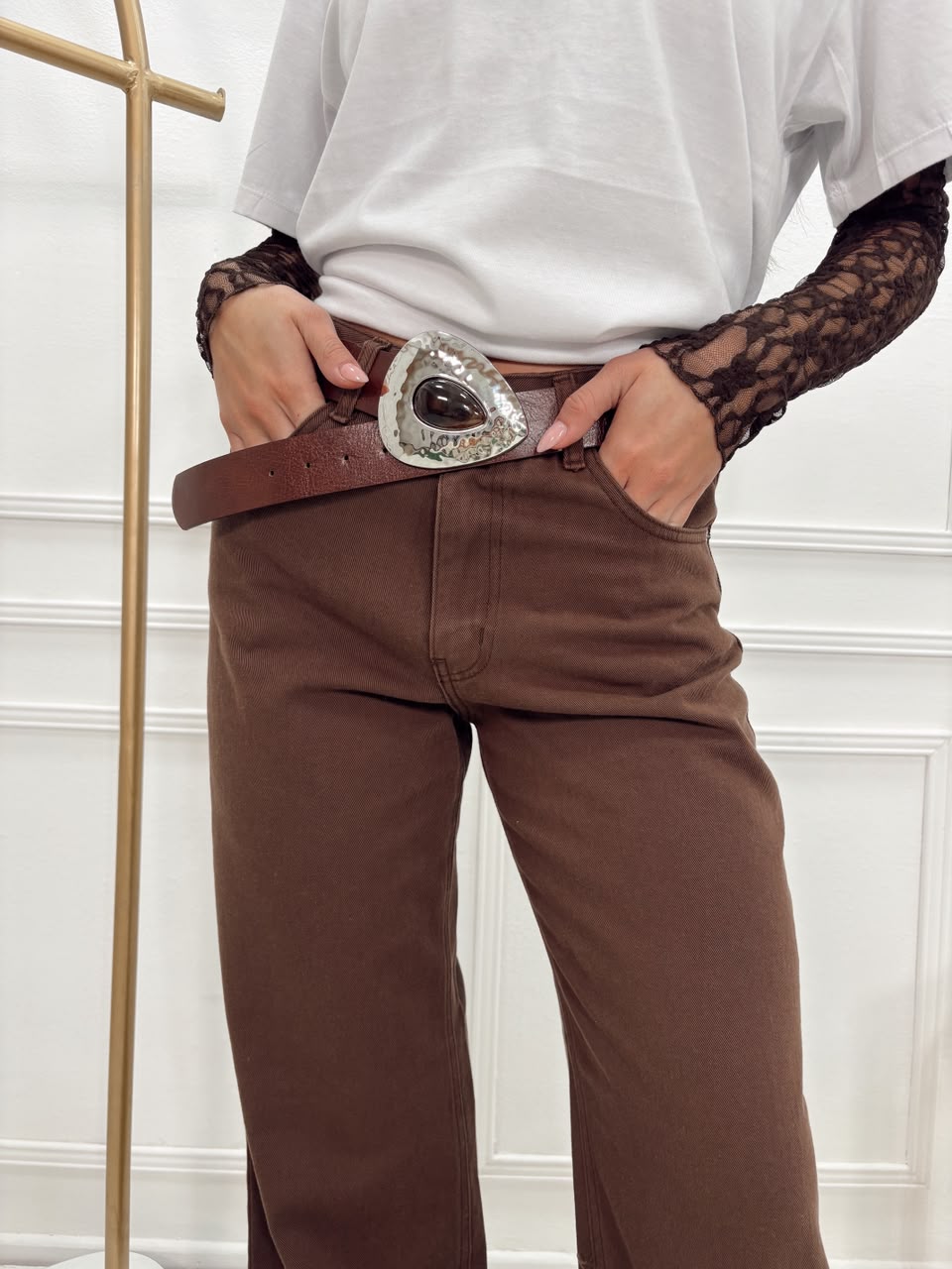 JEANS WIDE CACAO - Imagen 5