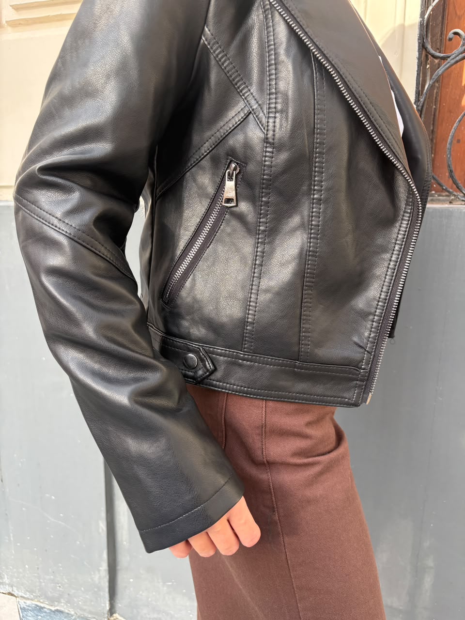 CAMPERA ECO CUERO CLASICA - Imagen 5