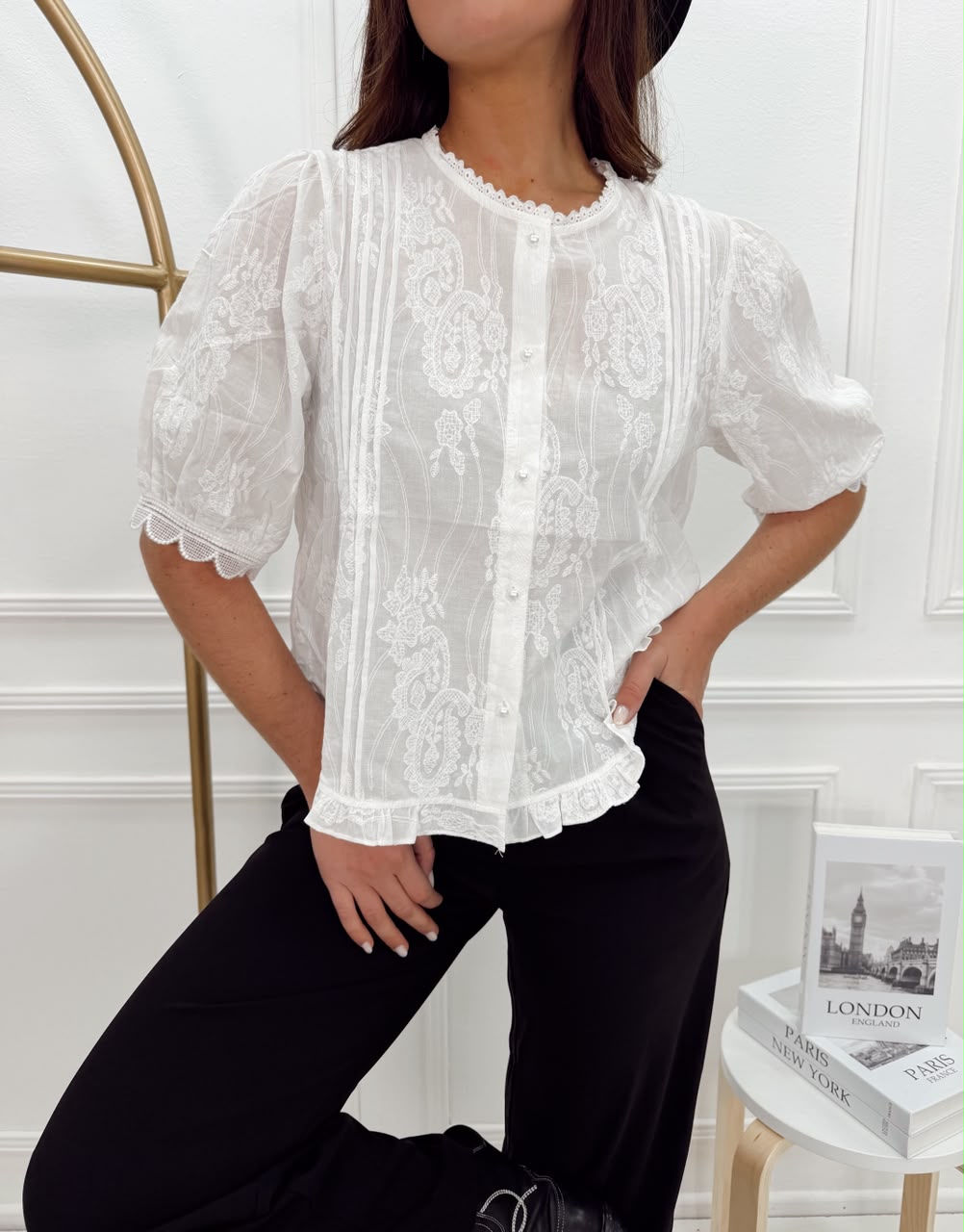 CAMISA MAO DE ENCAJE - Imagen 5