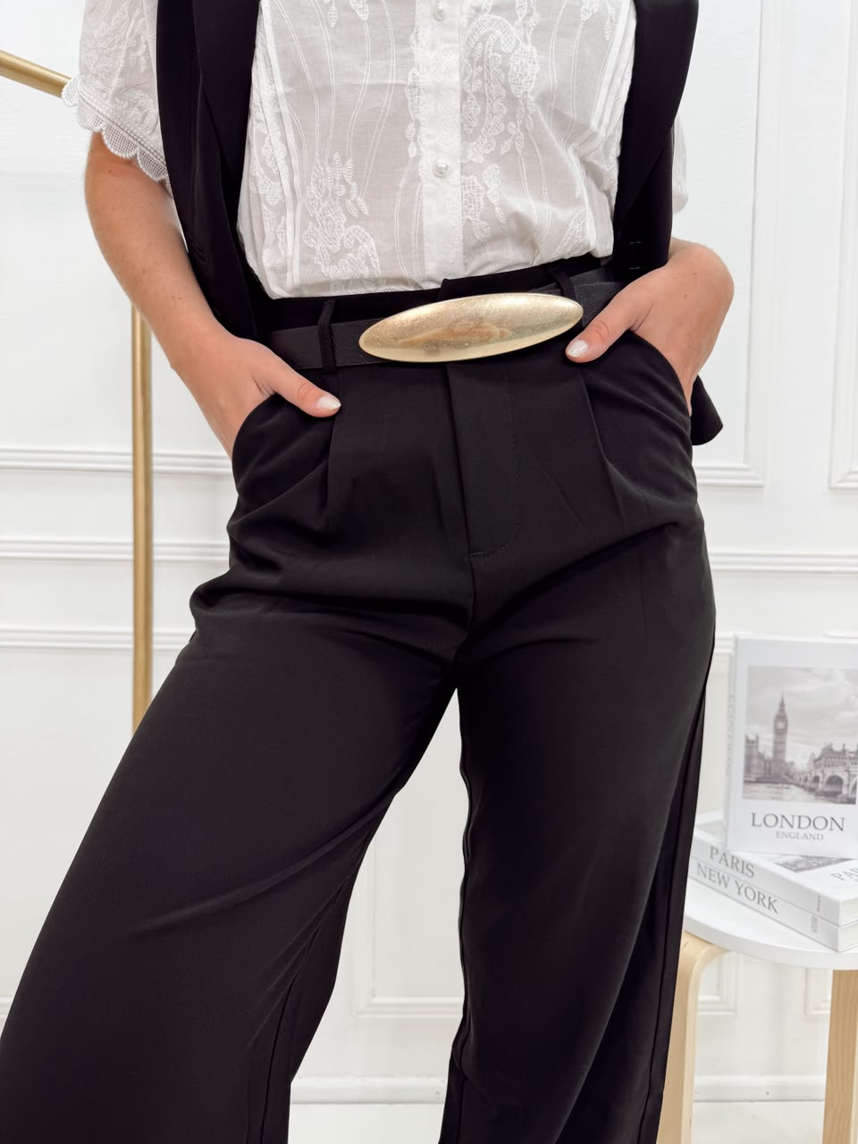 PANTALON SASTRERO RECTO CON ELASTICO - Imagen 5