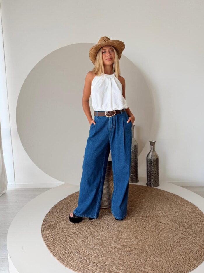 PANTALON DENIM ROUX