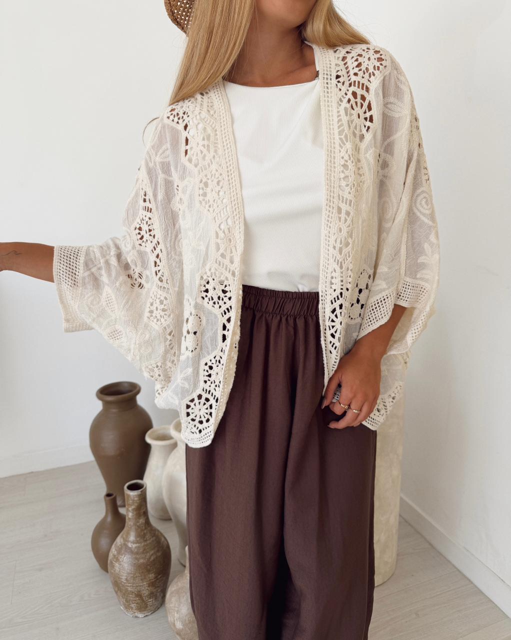 KIMONO SOFIA BRODERIE BORDADO