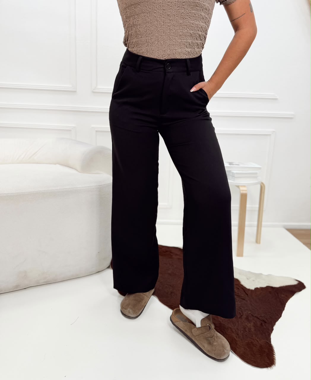 PANTALON WIDE LEG SASTRERO