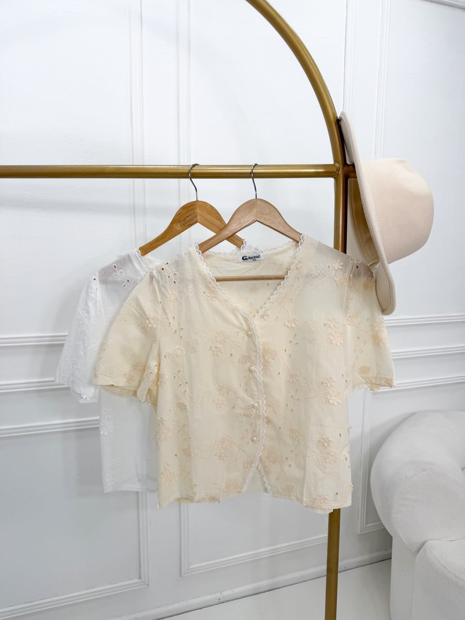 CAMISA BRODERIE PERLAS 3931 - Imagen 3