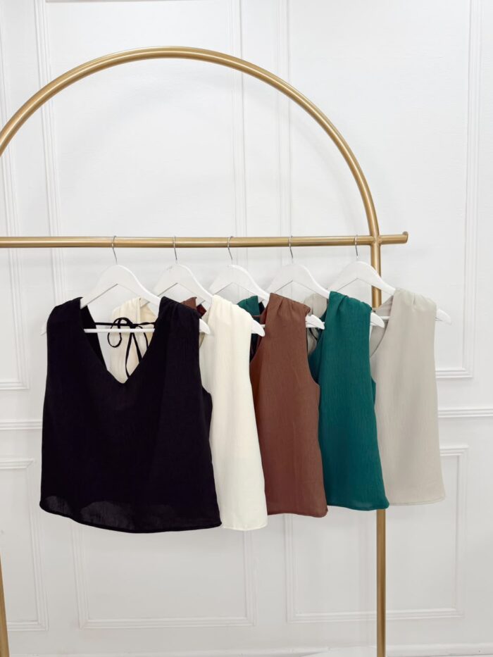 BLUSA CANDELA CREP SIN MANGAS