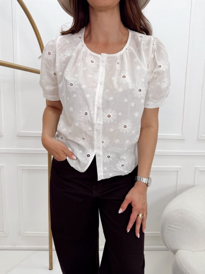 BLUSA BRODERIE MANGA PRINCESA